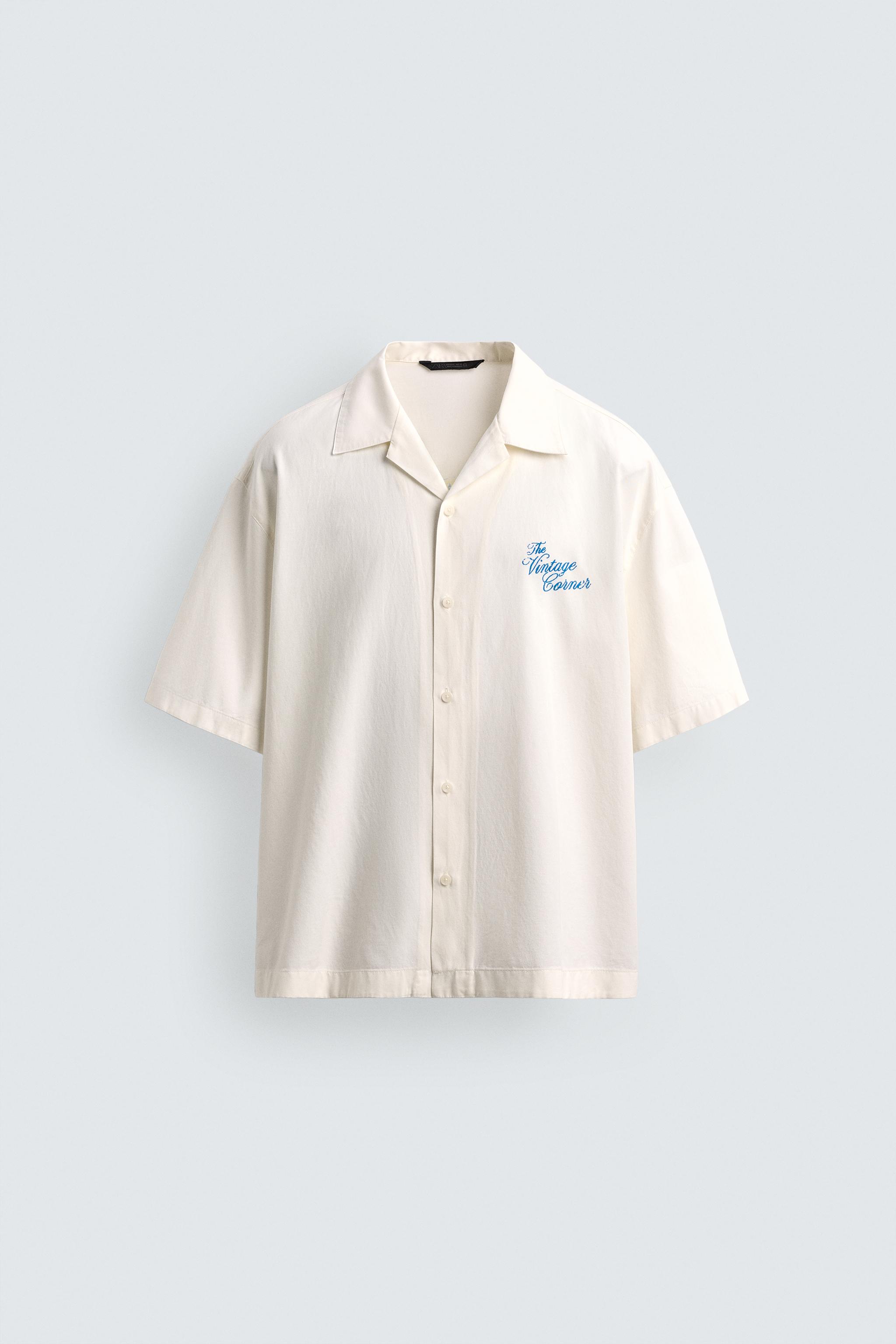 CHEMISE RELAXED FIT LYOCELL ET COTON À IMPRIMÉS